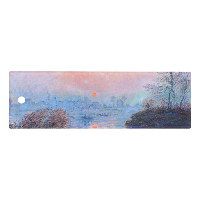 Sunset on the Seine Claude Monet    Ruler (Front)