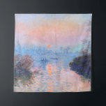 Sunset on the Seine Claude Monet   Tapestry<br><div class="desc">Sunset on the Seine. Claude Monet. 1874. Reproduction of famous works of art  images in the public domain.</div>