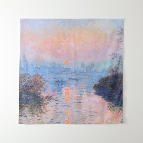Sunset on the Seine Claude Monet   Tapestry