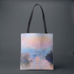 Sunset on the Seine Claude Monet      Tote Bag<br><div class="desc">Sunset on the Seine. Claude Monet. 1874. Reproduction of famous works of art  images in the public domain.</div>