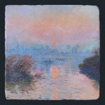 Sunset on the Seine Claude Monet   Trivet<br><div class="desc">Sunset on the Seine. Claude Monet. 1874. Reproduction of famous works of art  images in the public domain.</div>