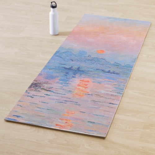 Sunset on the Seine Claude Monet      Yoga Mat