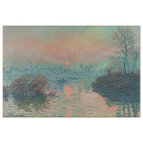 Sunset On The Seine Tissue Paper