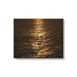 Sunset on the Water Abstract Ocean Photography Canvas Print