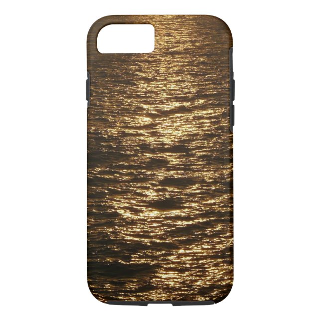 Sunset on the Water Abstract Ocean Photography Case-Mate iPhone Case (Back)