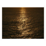 Sunset on the Water Abstract Ocean Photography Photo Print