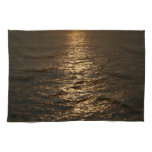 Sunset on the Water Abstract Ocean Photography Towel