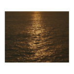 Sunset on the Water Abstract Ocean Photography Wood Wall Decor