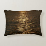 Sunset on the Water Abstract Photography Accent Pillow