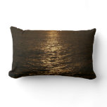 Sunset on the Water Abstract Photography Lumbar Pillow