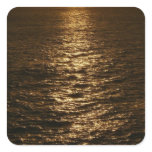 Sunset on the Water Abstract Photography Square Sticker