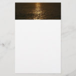Sunset on the Water Abstract Photography Stationery