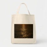 Sunset on the Water Abstract Photography Tote Bag