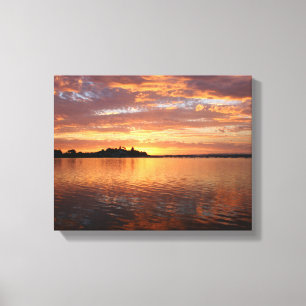 Sunset on the Water Canvas Print