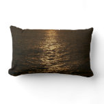Sunset on the Water Ocean Photography Lumbar Pillow