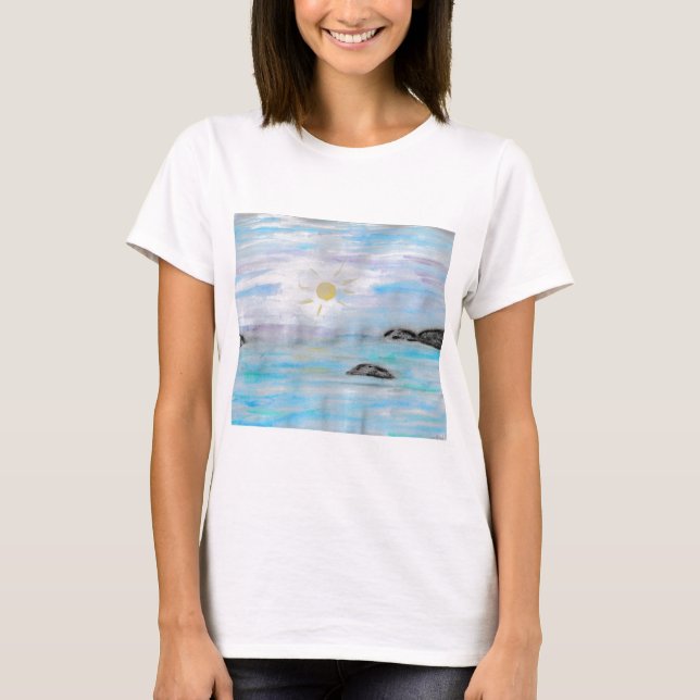 Sunset on the water  T-Shirt (Front)