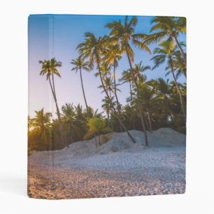 Sunset on Tropical Beach Dominican Republic Mini Binder