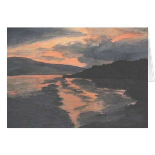 Sunset on Water Cards (Front Horizontal)