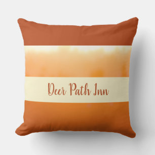 Sunset Orange Earthtone Fall Earth Tones Template Outdoor Pillow