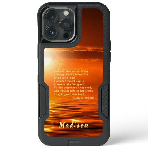 Sunset Orange Golden Sky Sea of Gold Inspire Name iPhone 13 Pro Max Case