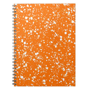Sunset Orange Marble Notebook