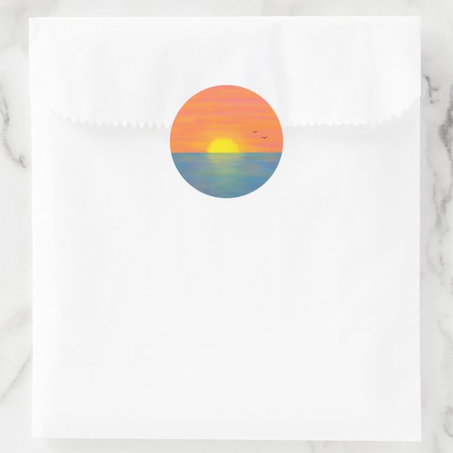 Skin Vinyle Pour Amazon Echo Dot 3ème Génération - Design Ocean Sunset, Neuf