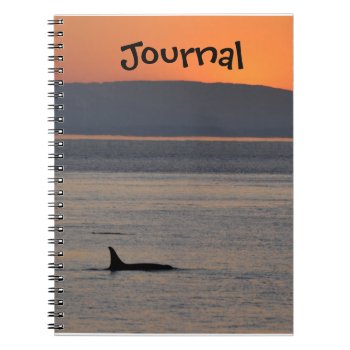 Sunset Orca Journal by OrcaWatcher at Zazzle