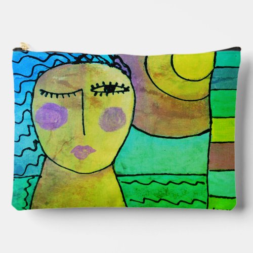 Sunset Original Abstract Art Accessory Pouch