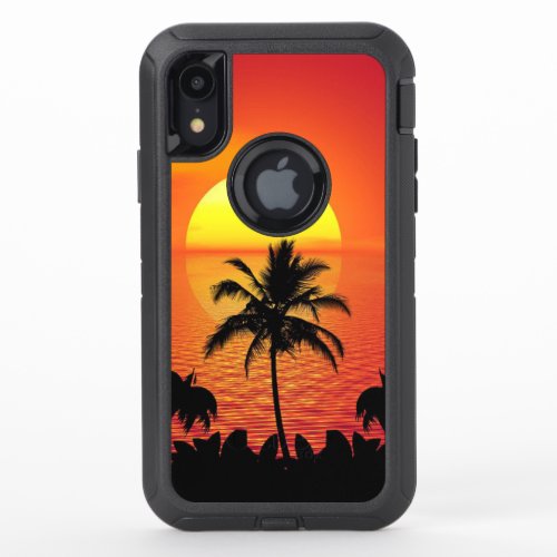 Sunset  OtterBox defender iPhone XR case