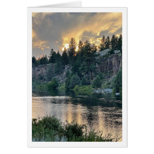Sunset Over a River Cards (Front)