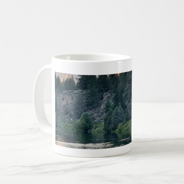 Sunset Over a River Coffee Mug (Front Left)
