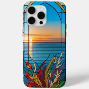 Sunset Over a Rocky Shoreline iPhone 15 Pro Max Case