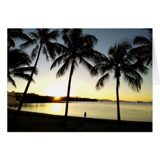 Sunset over Airlie Beach, QLD, Australia Cards (Front Horizontal)