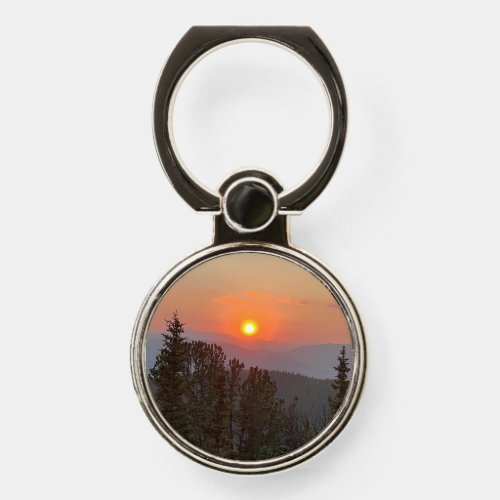 Sunset Over Arapaho National Forest Phone Ring Stand