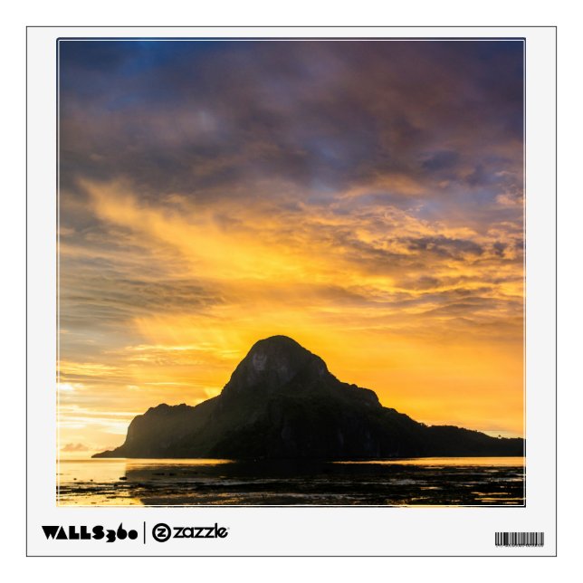 Sunset Over Bacuit Archipelago Wall Decal (Front)