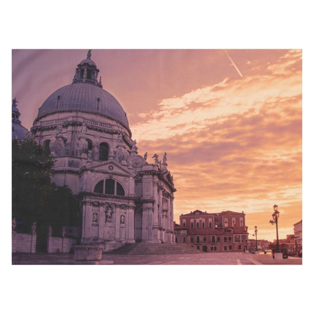 Sunset over Basilica in Venice Tablecloth (Front (Horizontal))