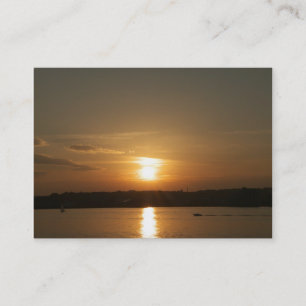 Sunset over Cardiff Bay Business Card