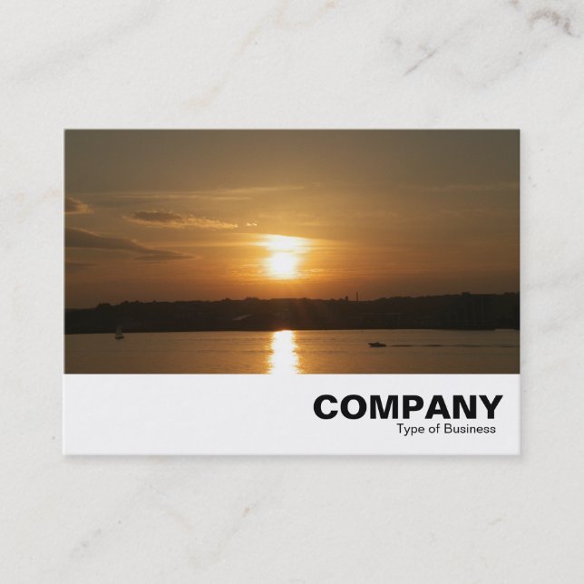 Sunset over Cardiff Bay Business Card (Front)