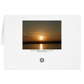 Sunset over Cardiff Bay Cards (Back Horizontal)