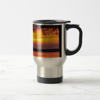 Sunset over Castlerock Lake Travel Mug