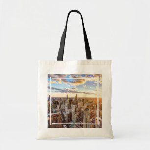 Sunset Over Chicago Tote Bag