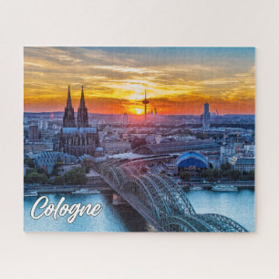 Sunset Over Cologne, Germany Jigsaw Puzzle