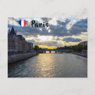 Sunset over Conciergerie - Paris, France Postcard