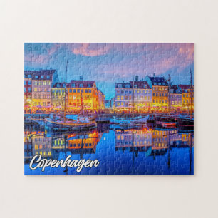 Sunset Over Copenhagen, Denmark Jigsaw Puzzle