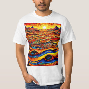 Sunset over Desert Landscape 2 T-Shirt