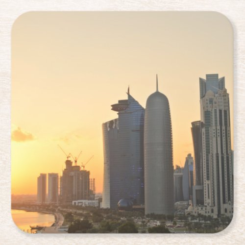 Sunset over Doha Qatar coaster