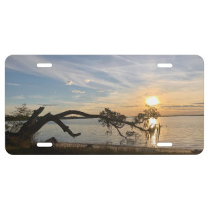 Sunset Over East Bay License Plate
