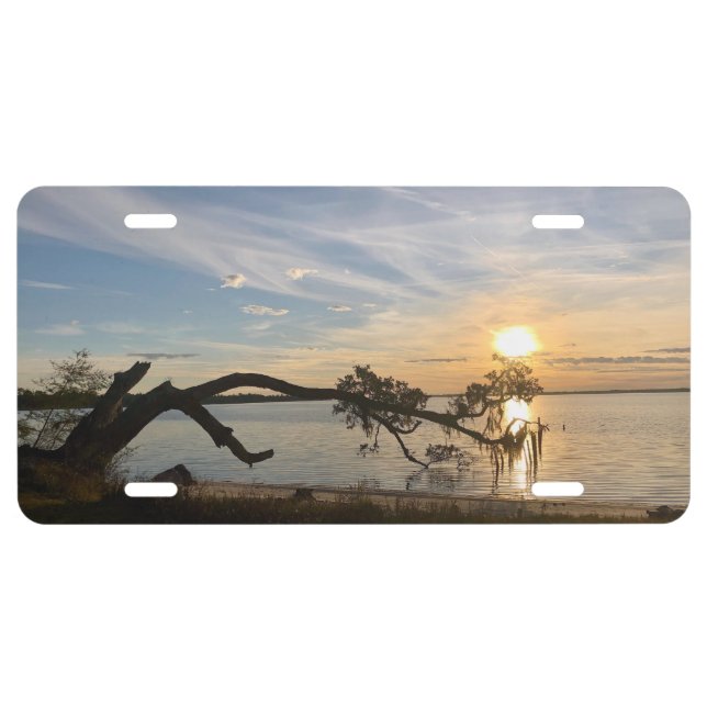 Sunset Over East Bay License Plate (Front)