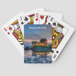Sunset over Eilean Donan Castle, Scotland Poker Cards
