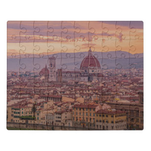 Sunset over Florence, Italy Jigsaw Puzzle